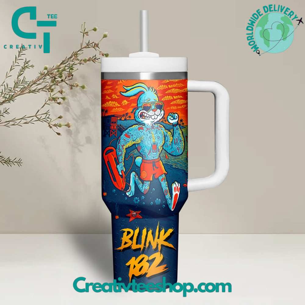 Blink-182 Back To The Beach Gift for Her, Him on Birthday Xmas 30oz or 40oz Tumbler LN