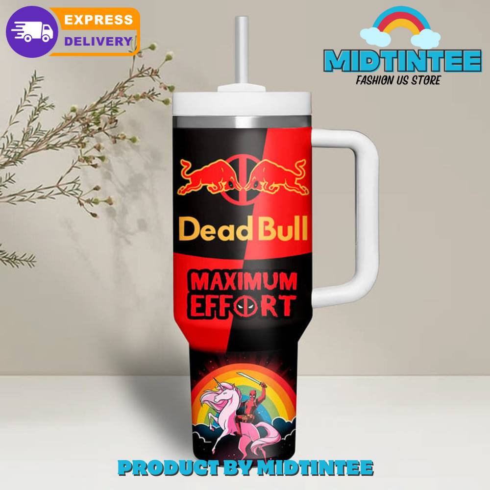 Dead Bull Maximum Effort Gift for her,him, Birthday Xmas Halloween Gift 30oz or 40oz Tumbler LN
