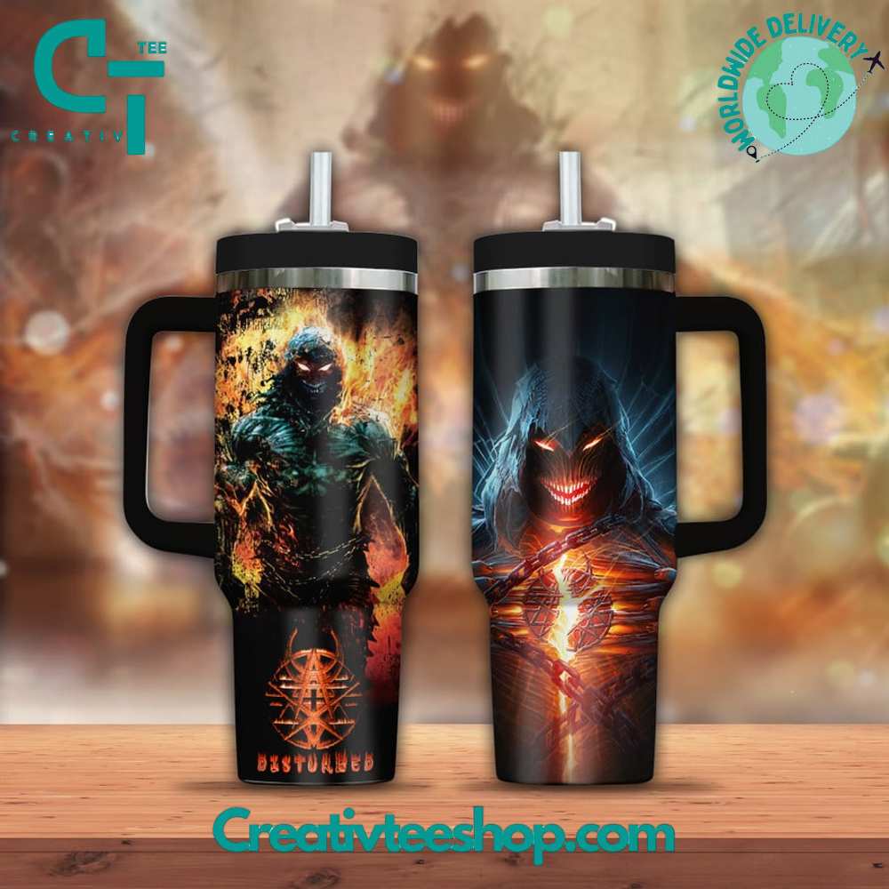 Disturbed Heavy Metal Gift for Her, Him on Birthday Xmas 30oz or 40oz Tumbler LN
