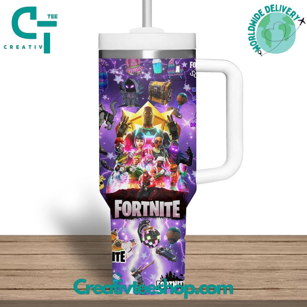 Fortnite Custom Name Gift for Her, Him on Birthday Xmas 30oz or 40oz Tumbler LN