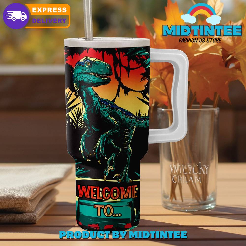 Jurassic Park Caution Alive Inside Gift For Her, Him 40oz Tumbler LN