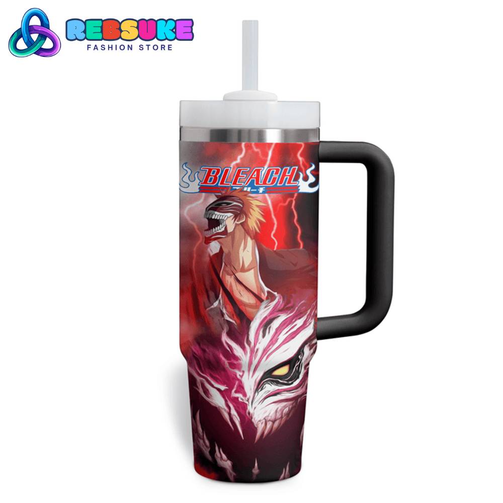 Kurosaki Ichigo Bleach 30oz Or 40oz Stainless Steel Tumbler With Handle HG