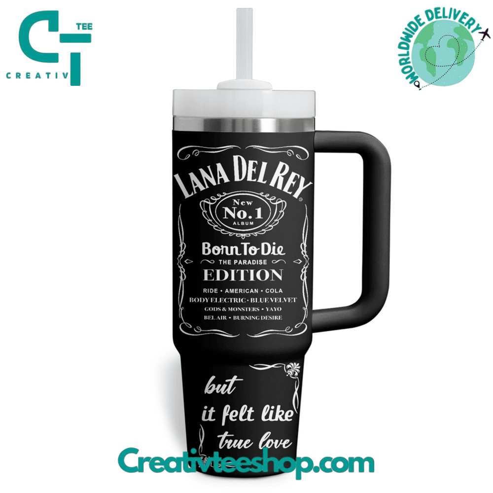 Lana Del Rey Black Gift for Her, Him on Birthday Xmas 30oz or 40oz Tumbler LN
