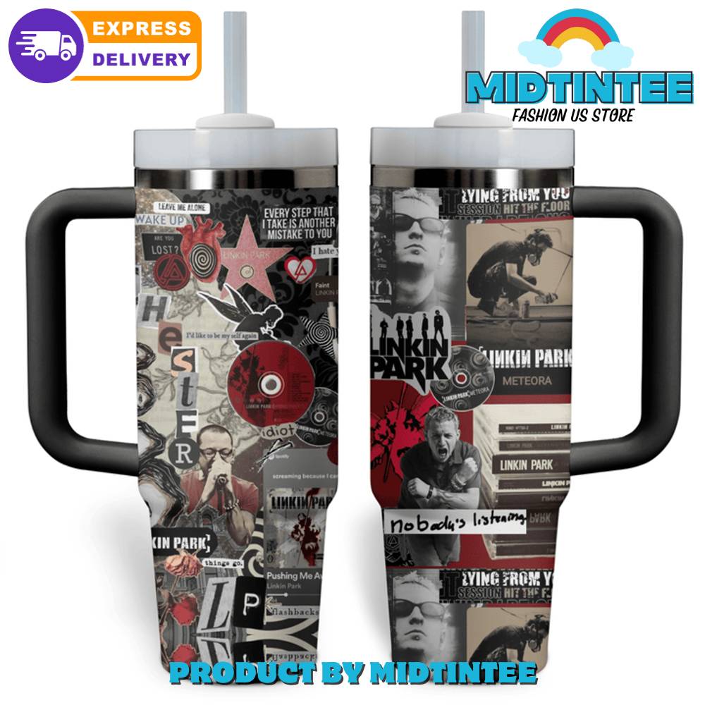 Linkin Park Band Nobodys Listening Gift for her,him, Birthday Xmas Halloween Gift 30oz or 40oz Tumbler LN