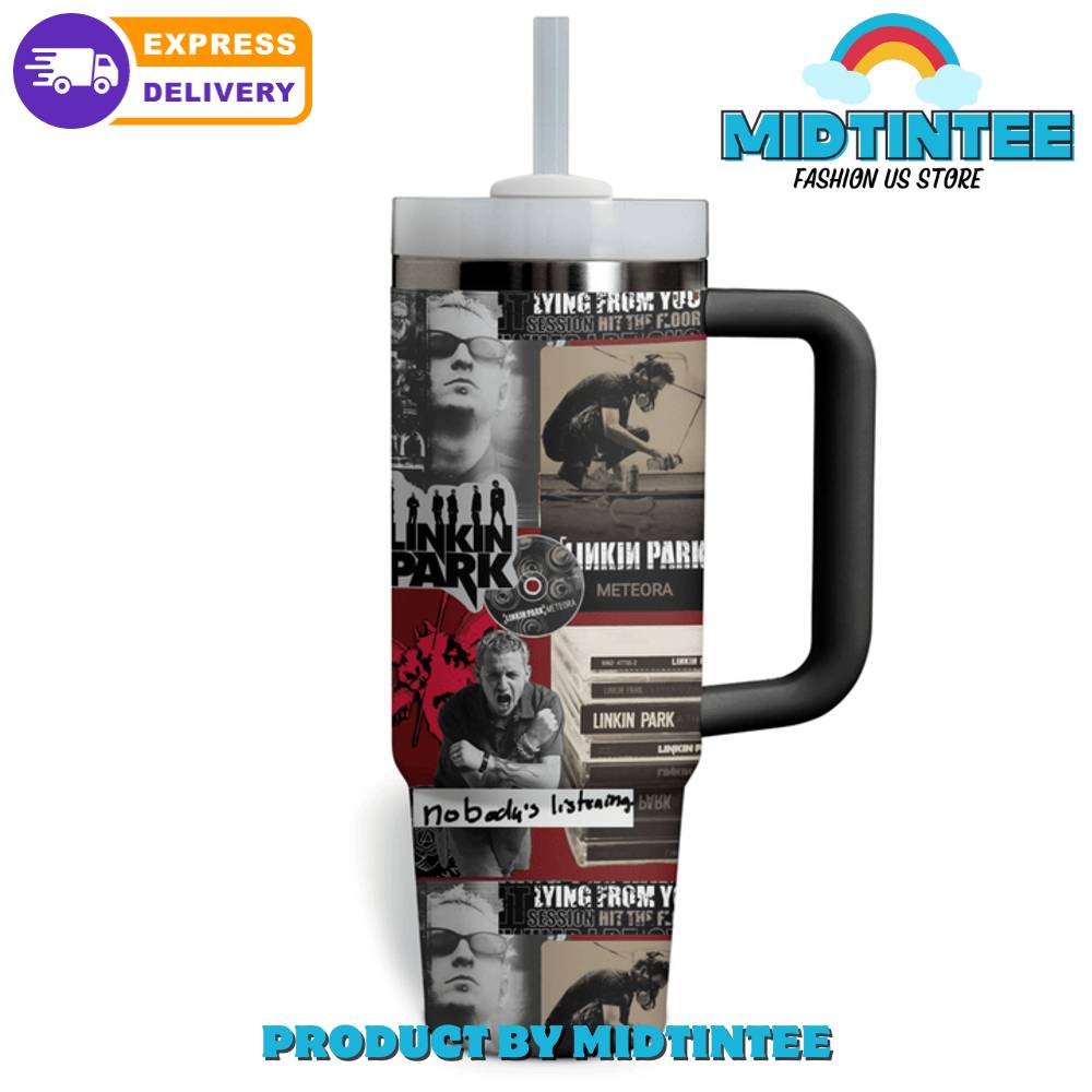 Linkin Park Band Nobodys Listening Gift for her,him, Birthday Xmas Halloween Gift 30oz or 40oz Tumbler LN