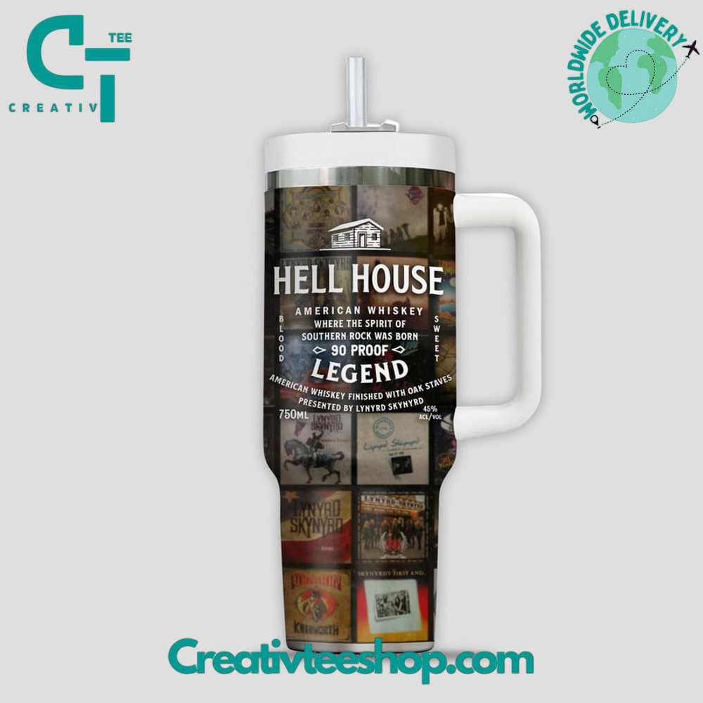 Lynyrd Skynyrd Hell House Gift for Her, Him on Birthday Xmas 30oz or 40oz Tumbler LN