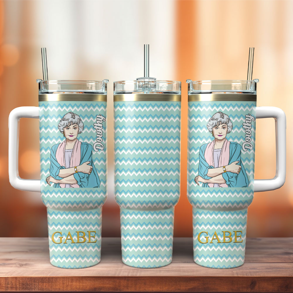 The Golden Girls TV Series Custom Quencher 30oz Or 40oz Stainless Steel Tumbler With Handle HG