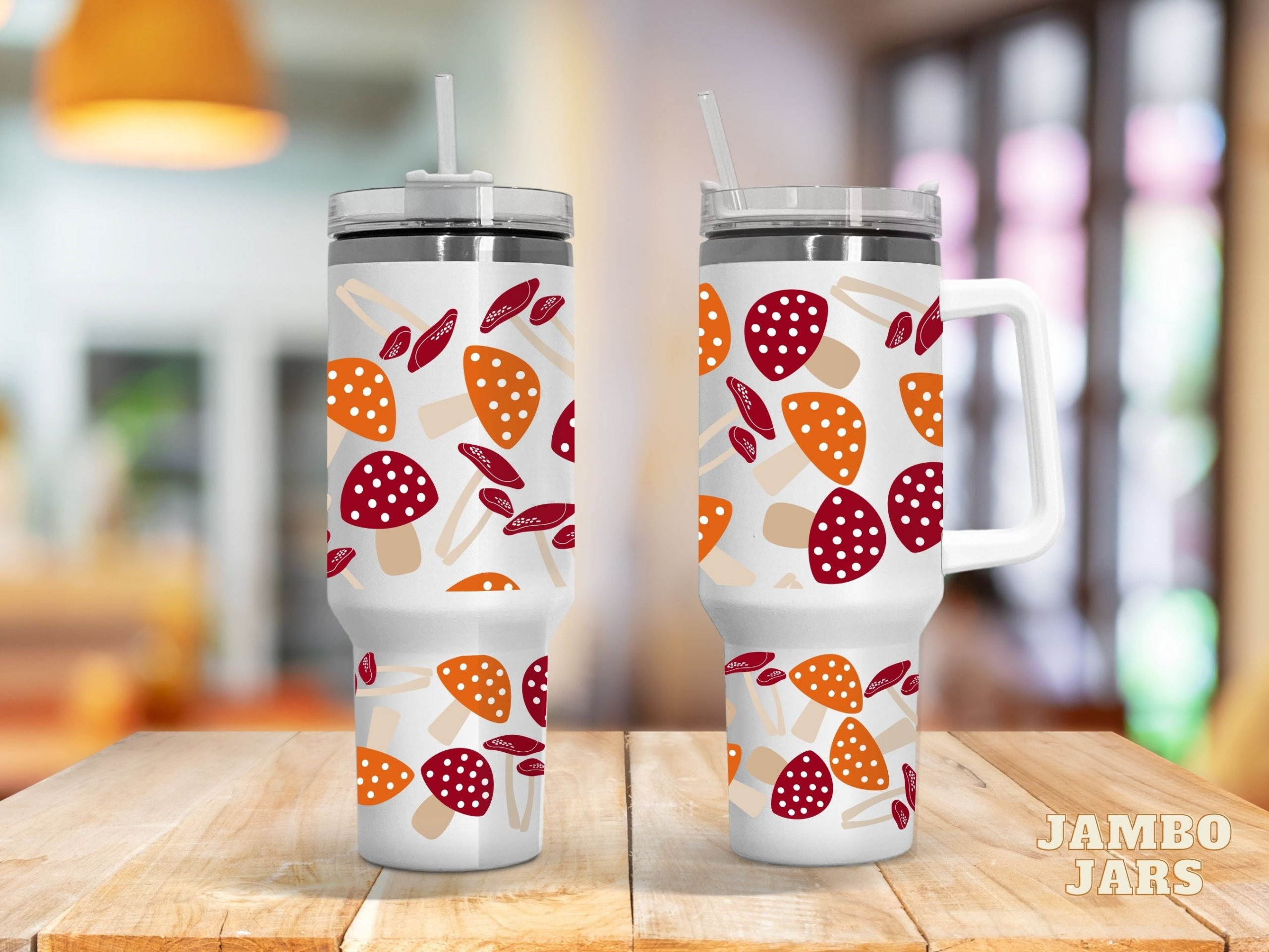 Autumn Mushroom 30oz or 40oz Quencher Tumbler LN Gift for hippie