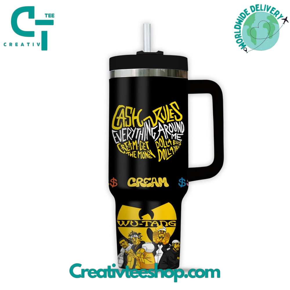 Wu Tang Clan Cream Gift for Her, Him on Birthday Xmas 30oz or 40oz Tumbler LN