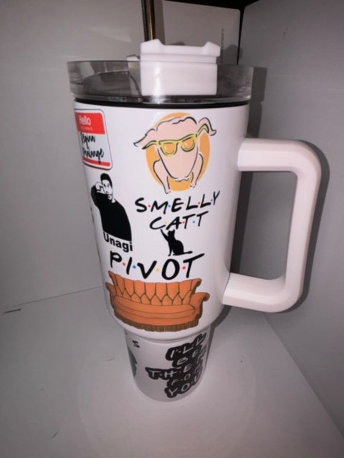 Friends Sublimated 30oz or 40oz Quencher Tumbler Gift For Her Him Birthday Gift LN