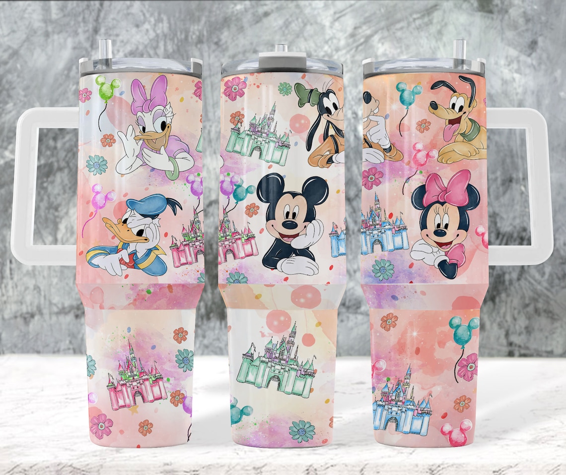 Cartoon Tumbler 30oz or 40oz Quencher Tumbler Gift For Her Him Birthday Gift LN Cartoon Tumbler Cartoon Kid TumblerTumbler