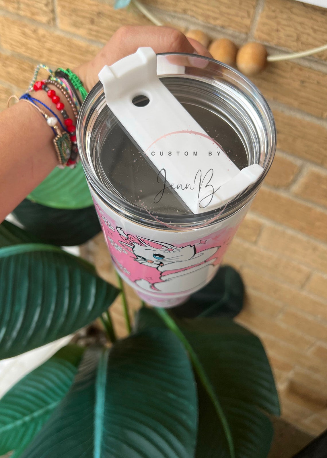 Marie Disney Pink Marie The Aristocats 30oz or 40oz tumbler fan gift 40 oz tumbler with handle tumbler Birthday Anniversary Gift HFN