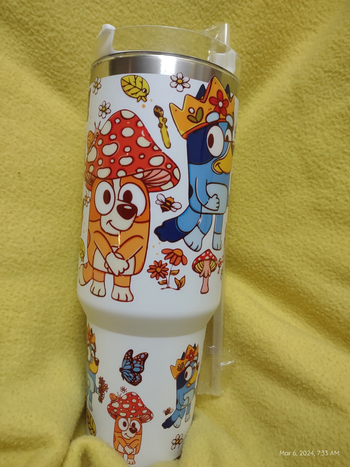Blu3y and bingo cottage core 30oz or 40 oz Tumbler HG