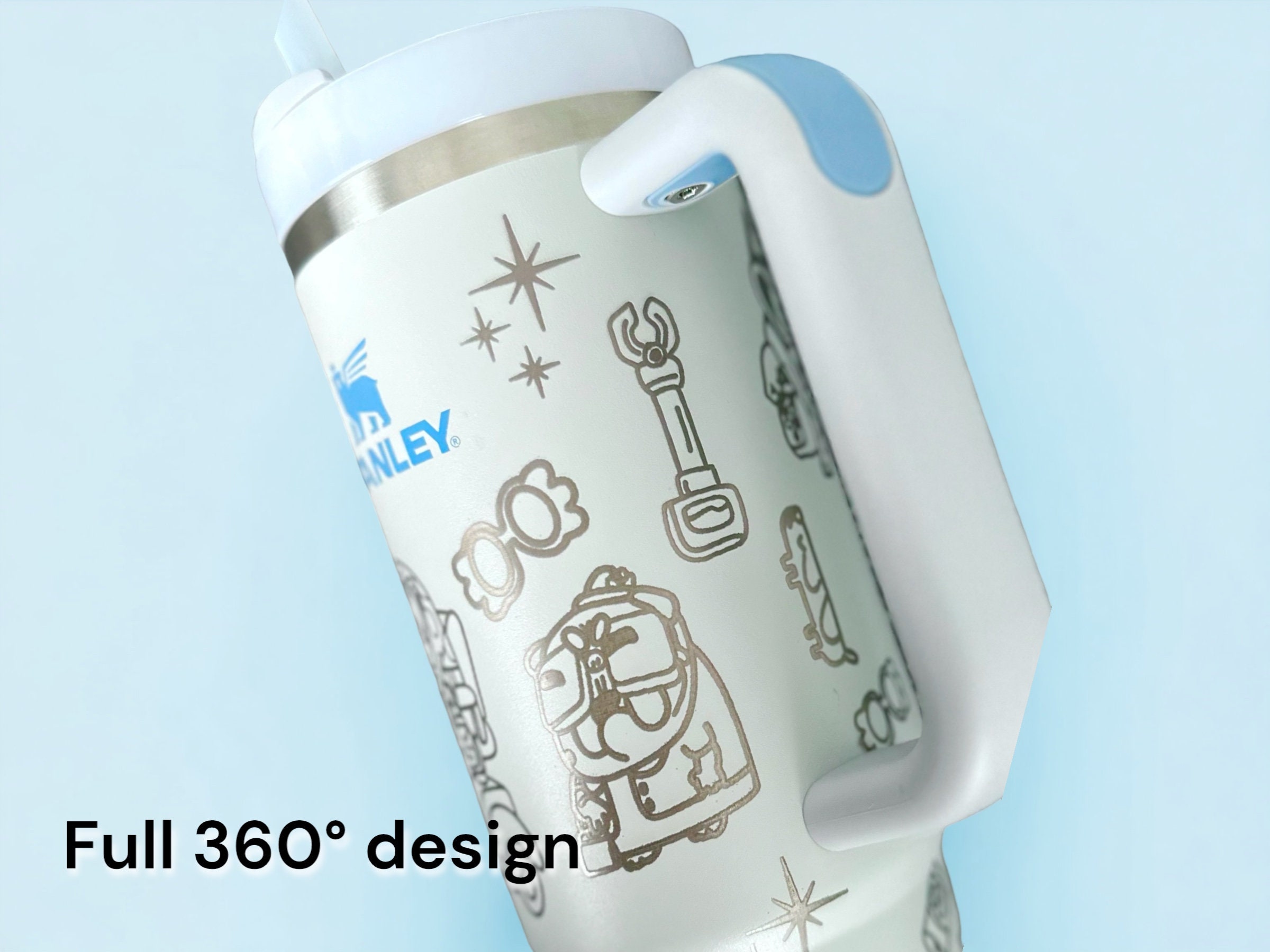 Simple Modern Trek Blu3y Grannies Tumbler Cup Laser Engraved 30oz or 40oz Tumbler with Handle, Birthday Anniversary Tumbler Gift HFN