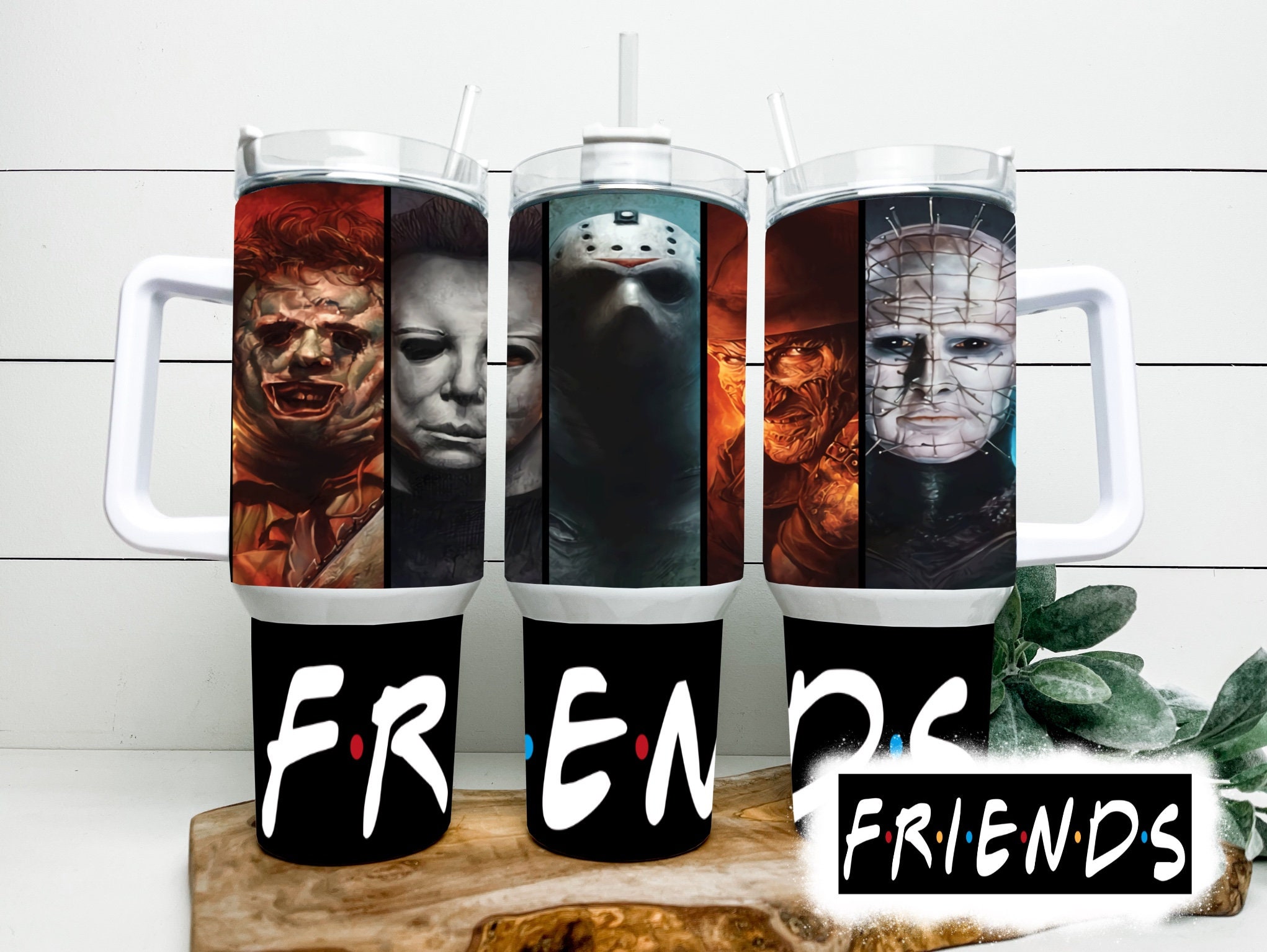 Serial Killers Horror Movies Custom Quencher 30oz or 40oz Stainless Steel Tumbler With Handle HG