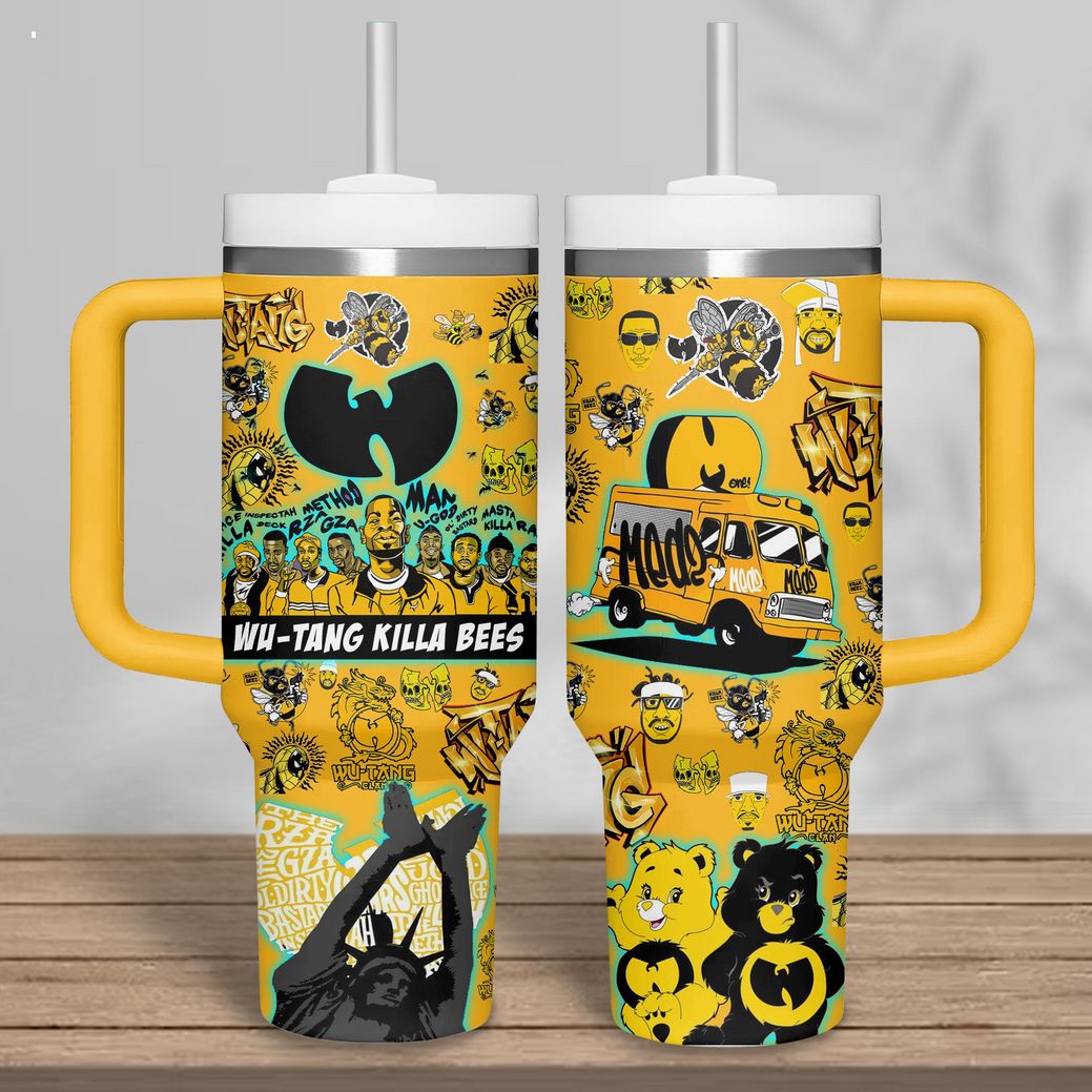 Wu-Tang Clan Music Custom Quencher 30oz or 40oz Stainless Steel Tumbler HG With Handle