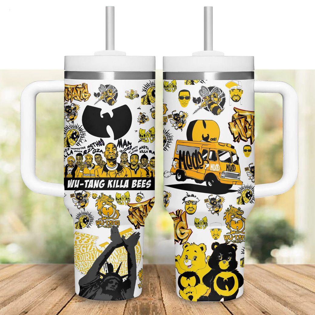 Wu-Tang Clan Music Custom Quencher 30oz or 40oz Stainless Steel Tumbler HG With Handle