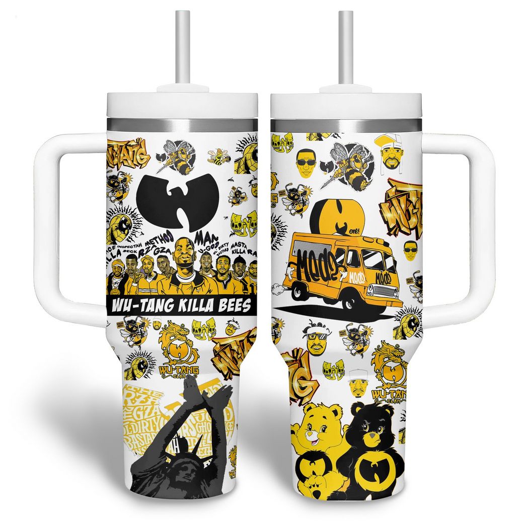 Wu-Tang Clan Music Custom Quencher 30oz or 40oz Stainless Steel Tumbler HG With Handle