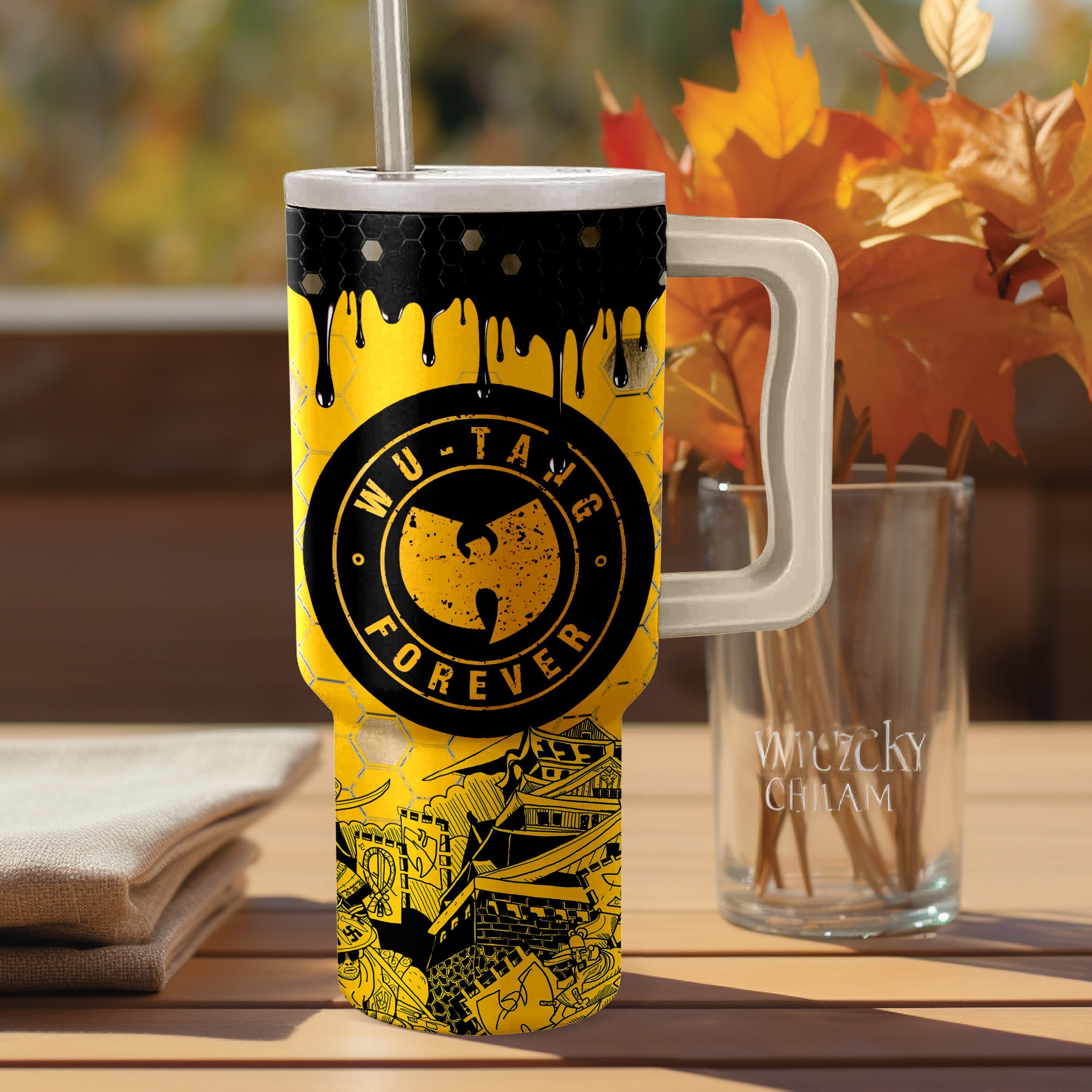 Wu-Tang Clan?Music Custom Stanley Quencher 40oz Stainless Steel Tumbler HG With Handle