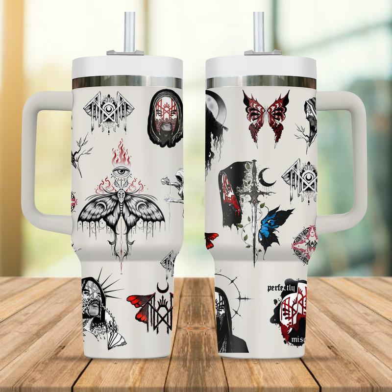 New Idea Token Tumbler Sleep Token 40 Oz Tumbler Tumbler HG Gift Gift for Fans