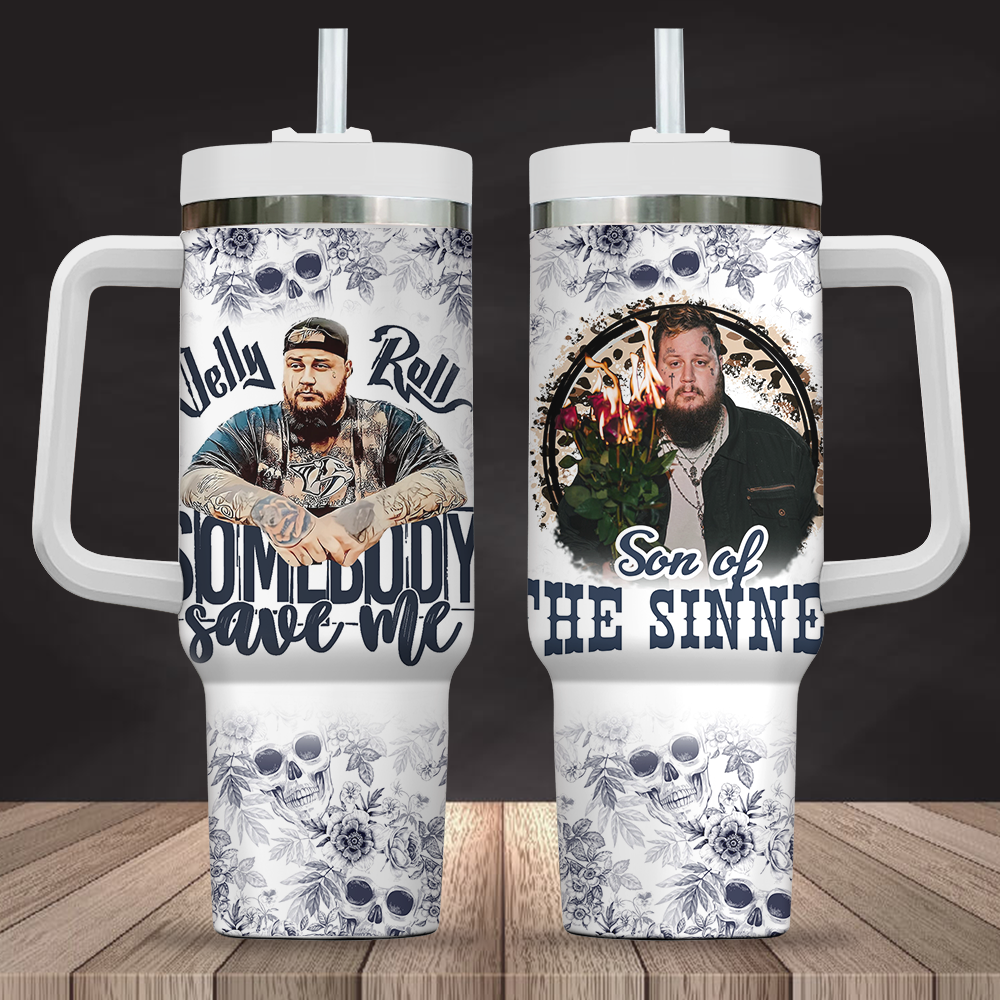 White Jelly Roll Stanley Stanley Quencher 30oz or 40oz Stainless Steel Tumbler With Handle HG