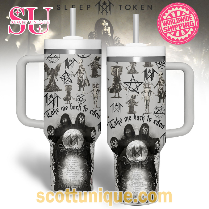 Sleep Token Take Me Back To Eden 30oz or 40oz Stainless Steel Tumbler With Handle HG