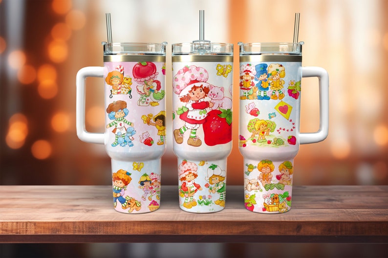 Strawberry Shortcake 30oz or 40 Oz Tumbler HG: Gift For Girls