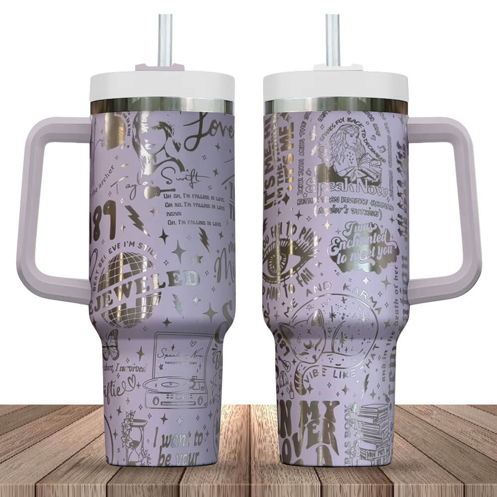 Taylor Swift The Eras Tour Engraved Swifties Eras 30oz Or 40oz Stainless Steel Tumbler With Handle NNA