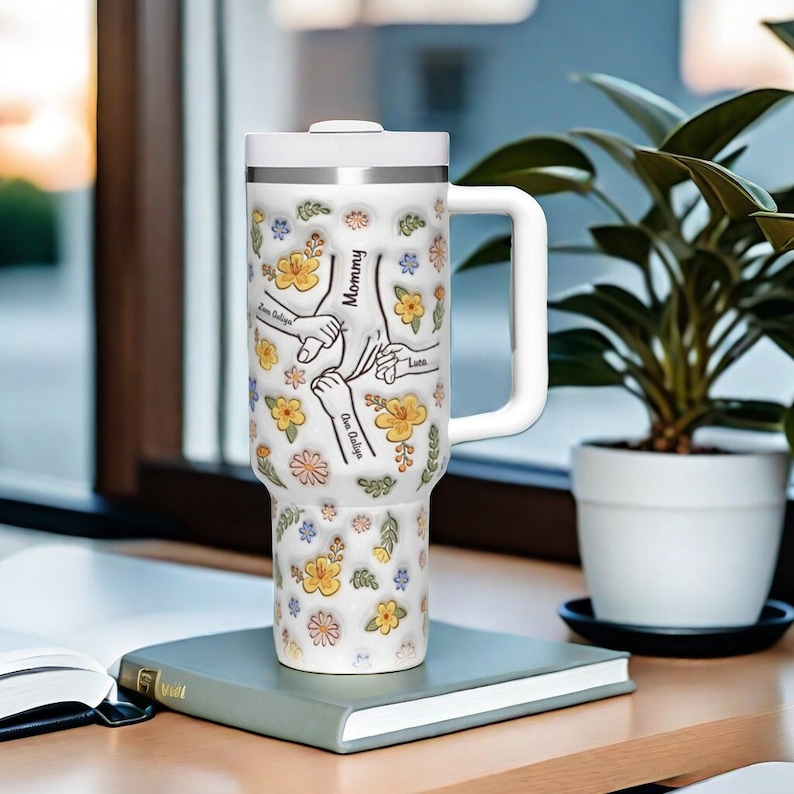 Custom Tittle And Kids Name Mother's Day Gift For Mom, Nana 30oz or 40oz Tumbler Tumbler With Handle HG